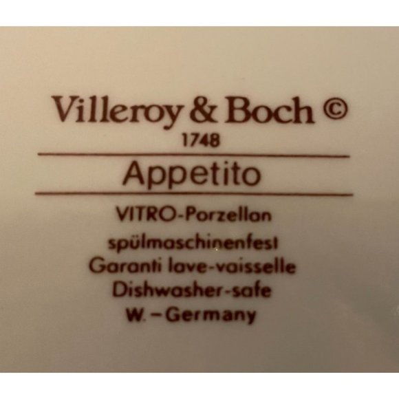 Villeroy & Boch 6 inch Bon Appetit Design Candy Dish With Lid #1237 - Picture 4 of 4